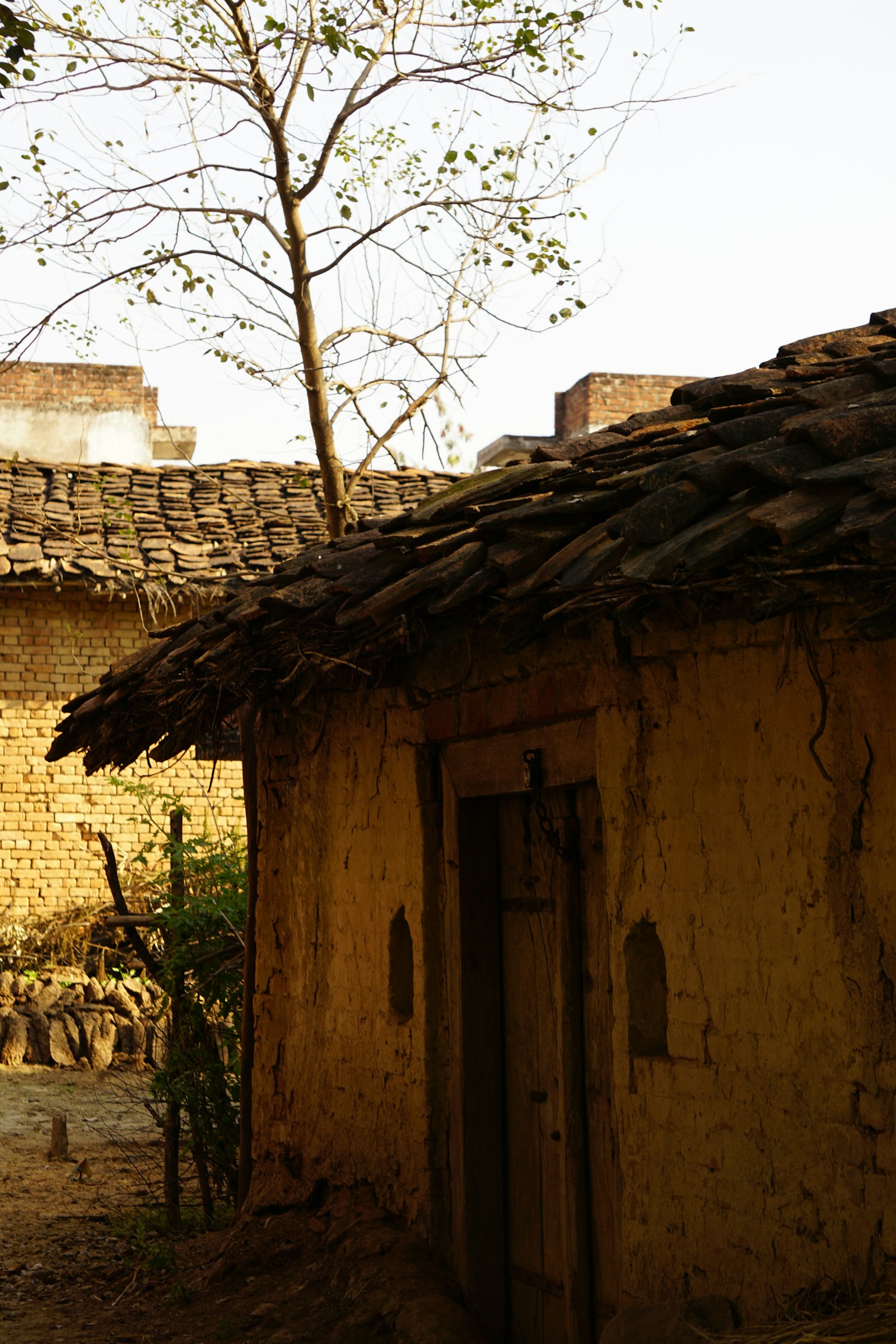 Modest village home in India representing dignified shelter